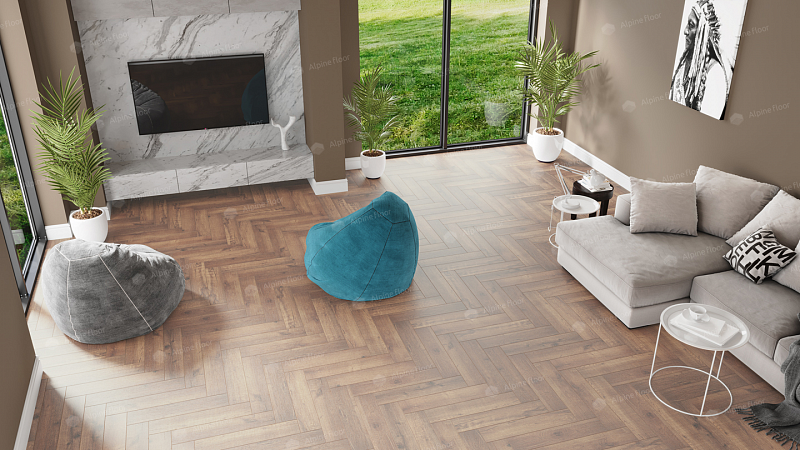 Кварцвинил Alpine Floor Премиальный паркет (Parquet Premium) Eco 19-2 Дуб Royal